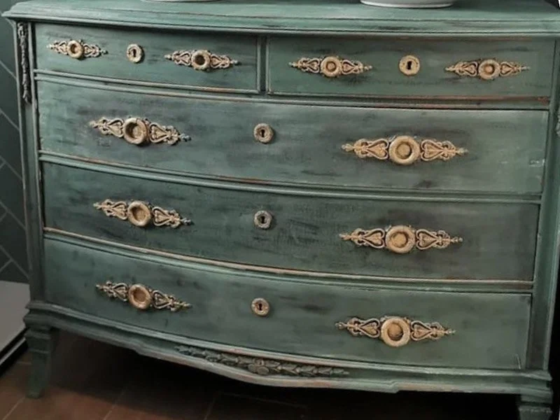 pintura chalkpaint barcelona muebleretaurado verdeantiguo