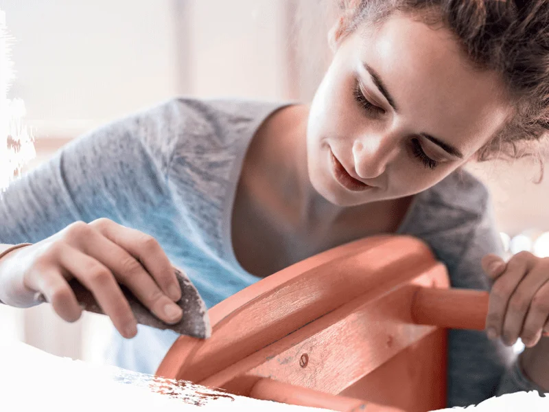 pintura chalkpaint bercelona mueblerestaurado mujerrestaurandosilla