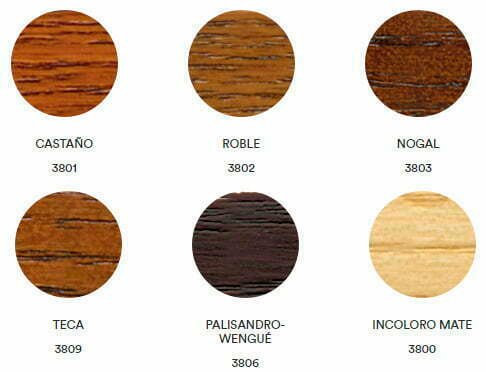 lasur protector madera colores mates