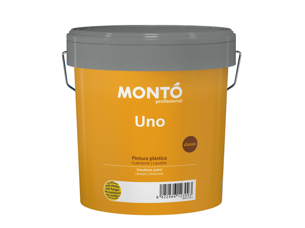 uno plus pintura plastica mate paredes techos