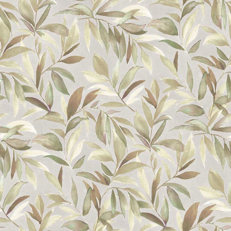 Papel pintado hojas pequeñas pintadas fondo beige – Rio 2002 Brisa Do Rio
