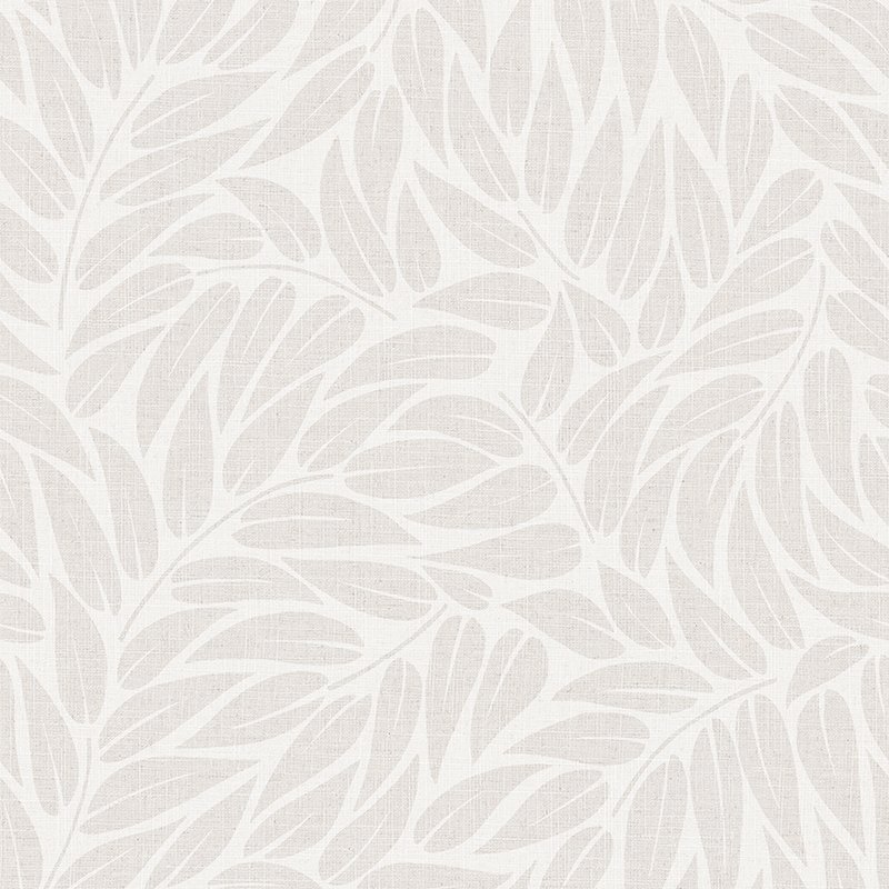 Papel pintado hojas estilizadas crema – Bango 35794