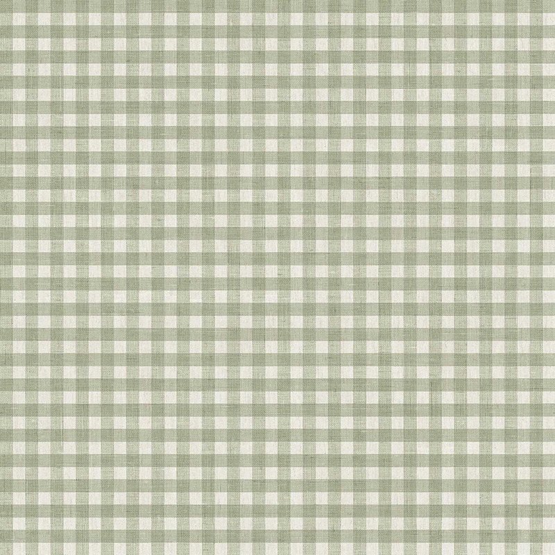 Papel pintado cuadros vichy pequeños verde salvia – Top Stripes 38417