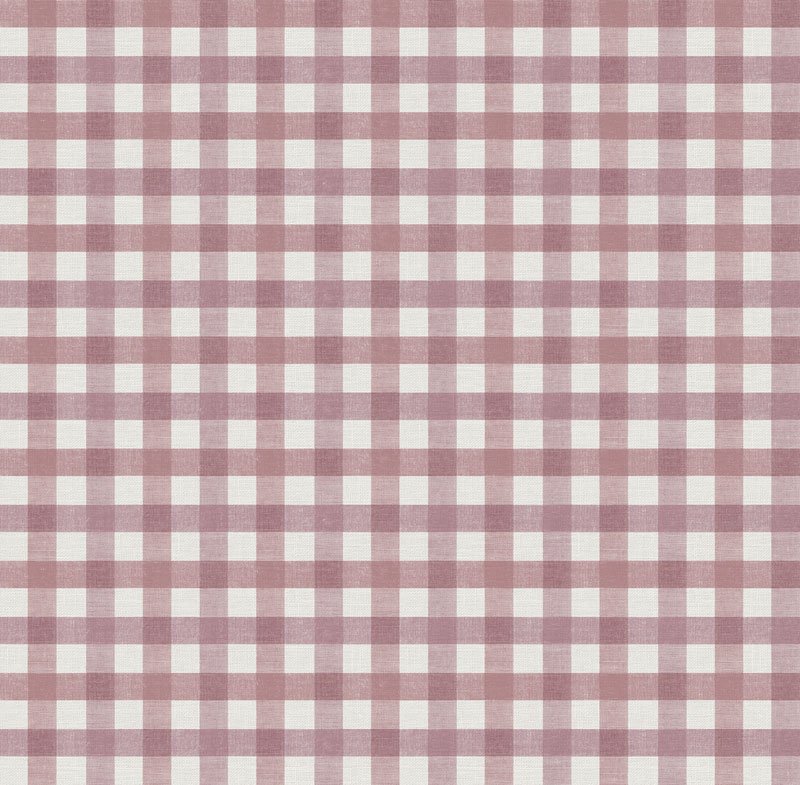 Papel pintado cuadros vichy rojo granate – Goya 3856-5