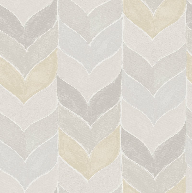 Papel pintado espiga en acuarela gris y crema – Jaipur ICH 483-1