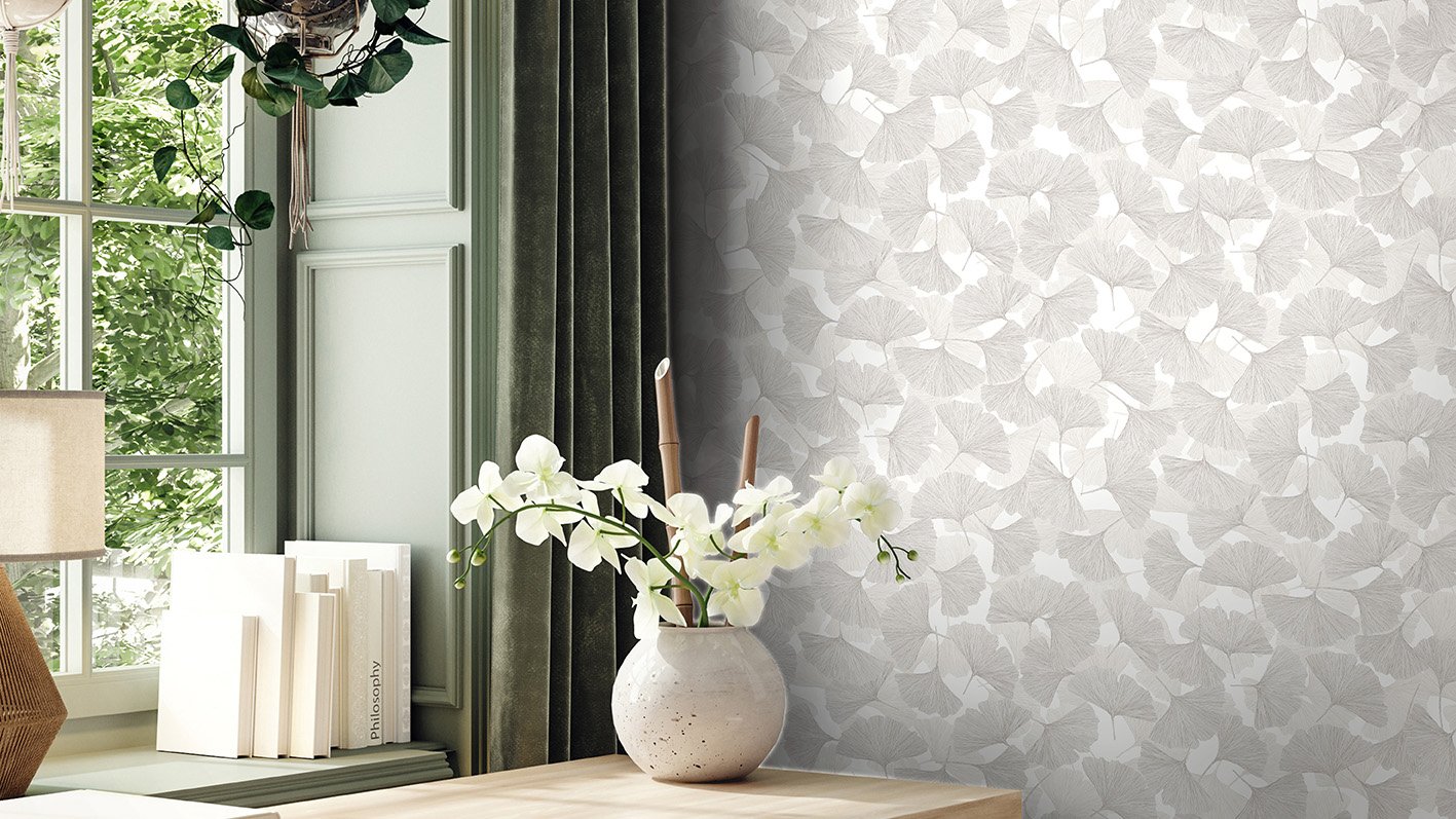 Papel pintado Bango 35781 colocado en la pared
